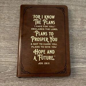 Christian Art Gifts Jeremiah Faux Leather Journal Inspirational Notebook | New